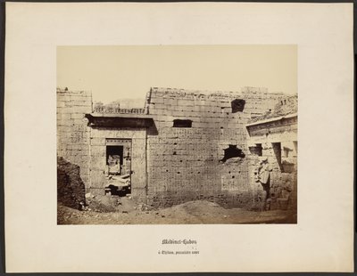 Medinet-Habou, at Thebes, First Court by Wilhelm Hammerschmidt