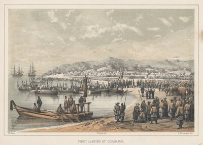 First Landing at Gorahama, 1855 by Wilhelm Joseph Heine