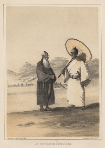Lew Chew Costumes, Middle Class by Wilhelm Joseph Heine
