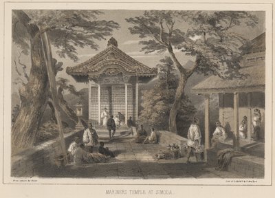 Mariners Temple at Simoda by Wilhelm Joseph Heine