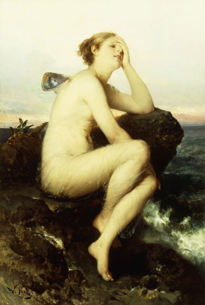 A Nymph by the Sea by Wilhelm Kray