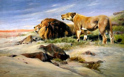 Robbers of the Desert by Wilhelm Kuhnert