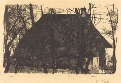 Farmhouse by Wilhelm Maria Hubertus Leibl