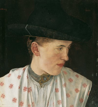 Head of a Peasant Girl by Wilhelm Maria Hubertus Leibl