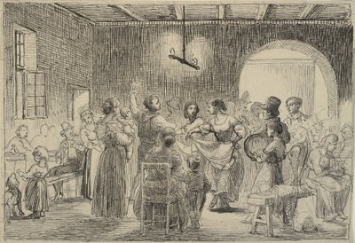 Dance in a Dairy by Wilhelm Marstrand