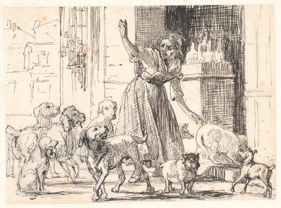 The Intrusive Suitors by Wilhelm Marstrand