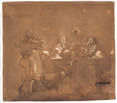 A Tavern Scene by Wilhelm Marstrand