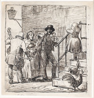 Street Musicians by Wilhelm Marstrand