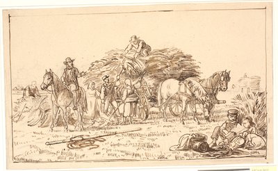 Harvest Scene by Wilhelm Marstrand