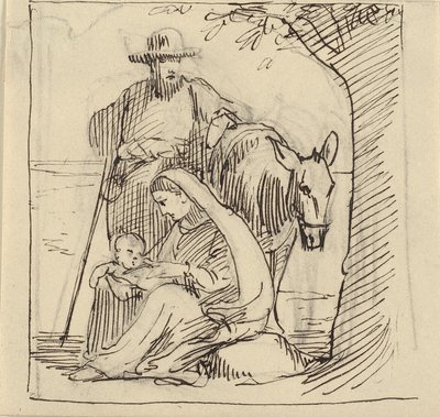 Rest on the Flight into Egypt by Wilhelm Marstrand