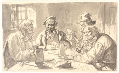 Card Game in a Tavern Cellar by Wilhelm Marstrand