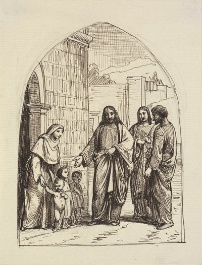 Let the Little Children Come to Me by Wilhelm Marstrand