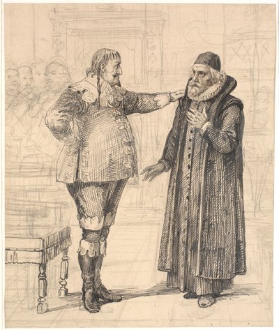 Ole Vind Appointed as Court Preacher by Wilhelm Marstrand