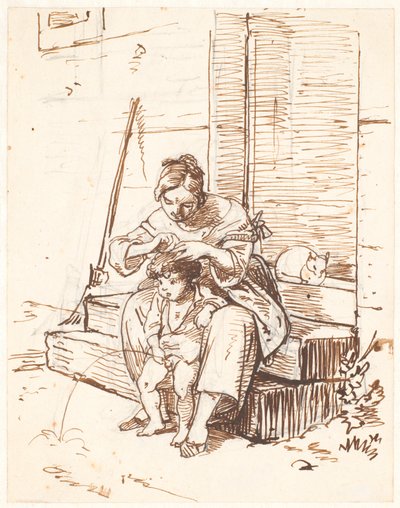 Roman Street Scene by Wilhelm Marstrand