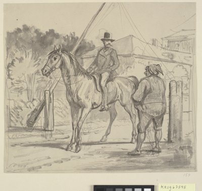 Rider and Gatekeeper by Wilhelm Marstrand