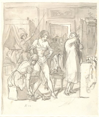 The Sisters Dressing for the Carnival by Wilhelm Marstrand