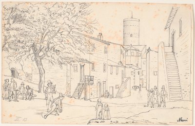 The Market in Nemi by Wilhelm Marstrand