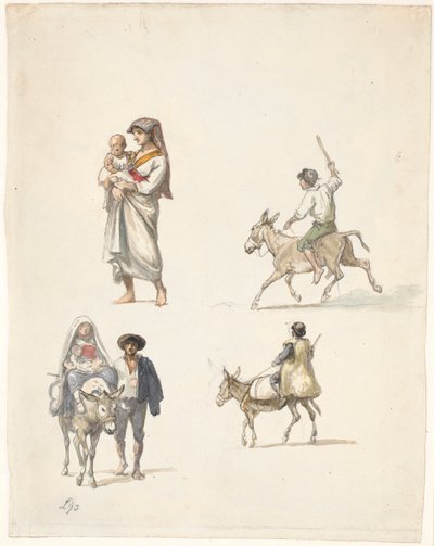 Traveling Italian Peasants by Wilhelm Marstrand