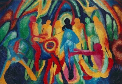Entry into Jerusalem by Wilhelm Morgner