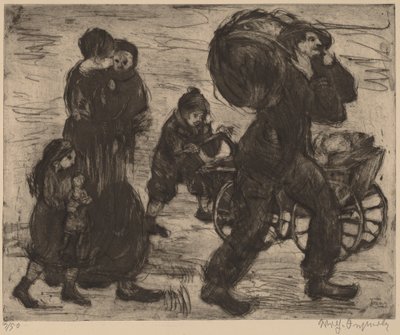 Refugee Family by Wilhelm Oesterle