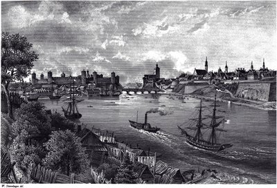 View of Narva by Wilhelm Siegfried Stavenhagen