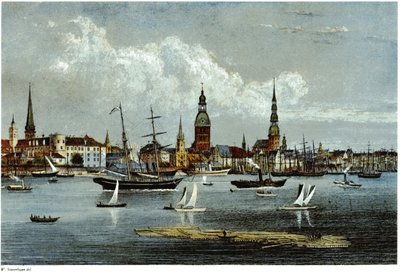 View of Riga, ca 1855 by Wilhelm Siegfried Stavenhagen