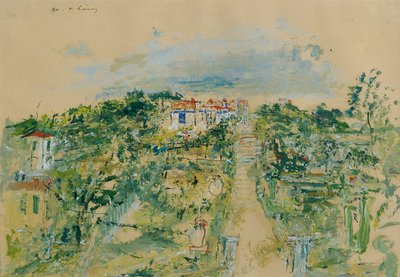 Street in Sanary-sur-Mer by Wilhelm Thöny
