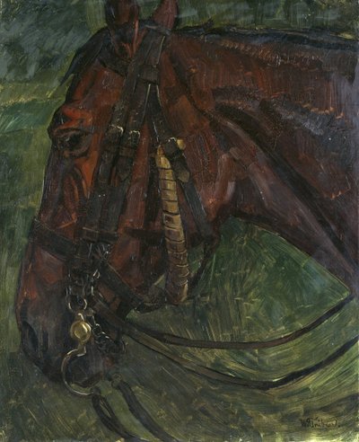 Horse Head by Wilhelm Trübner