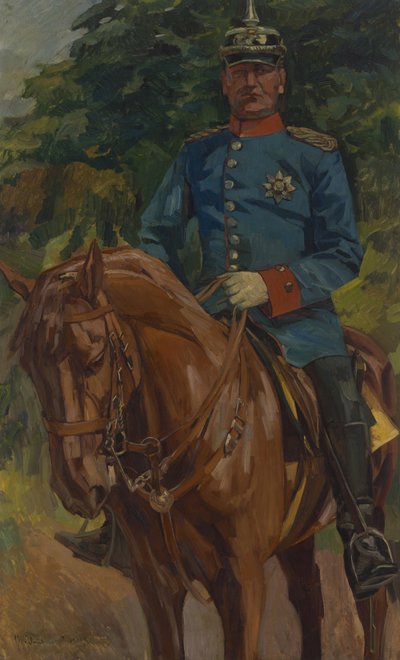 Equestrian Portrait by Wilhelm Trübner