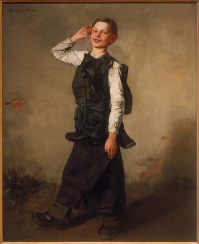 Shoemaker Boy by Wilhelm Trübner