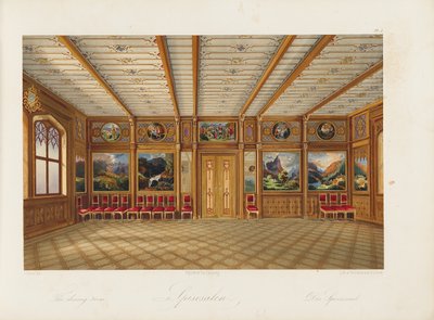 Oscarshal Dining Room, 1852 by Wilhelm von Hanno
