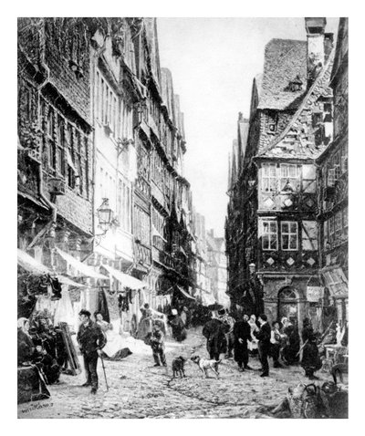 The Ghetto in Frankfurt by Wilhelm von Hanno