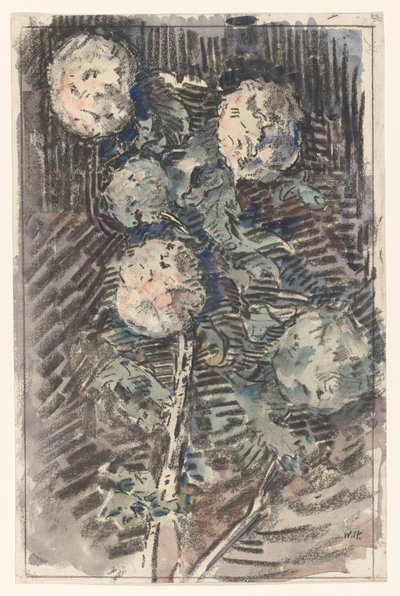 Branch with White Flowers by Wilhelmus Johannes Steenhoff