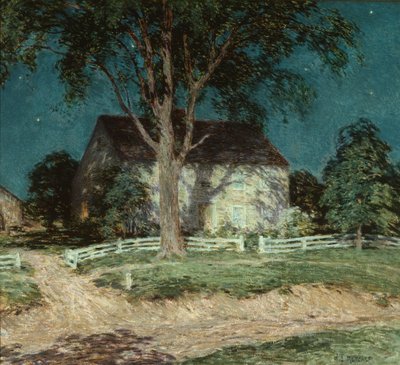 Old Homestead Connecticut by Willard Leroy Metcalf