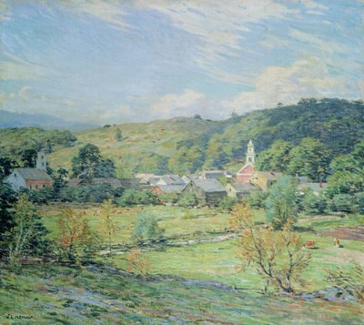 September Morning, Plainfield, New Hampshire by Willard Leroy Metcalf