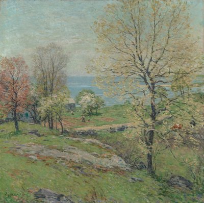The Budding Oak by Willard Leroy Metcalf