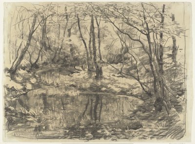 The Overgrown Pond at Ewijkshoeve by Willem Bastiaan Tholen