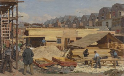 Houses under Construction by Willem Bastiaan Tholen
