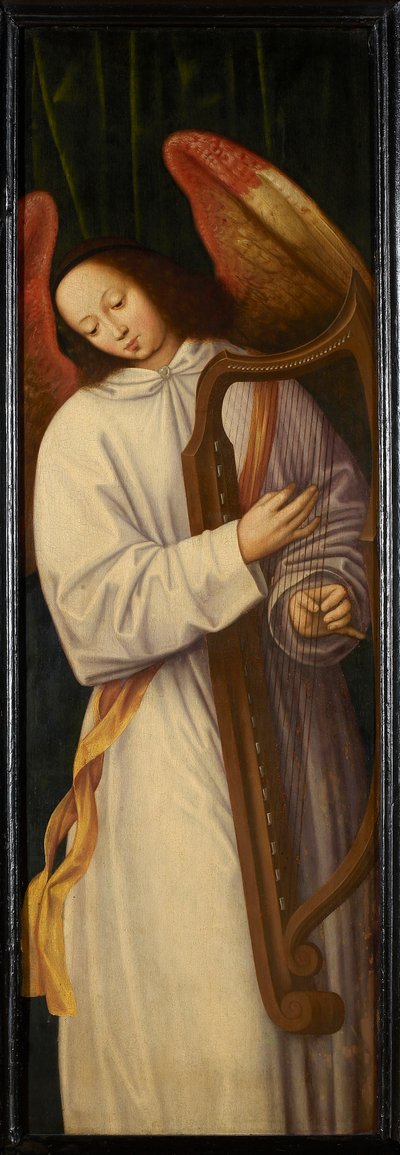 Angel Playing Harp, ca 1559 by Willem Benson