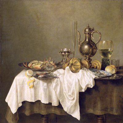 Breakfast with a Crab, 1648 by Willem Claesz. Heda