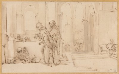Peter and John at the Temple Gate by Willem Drost