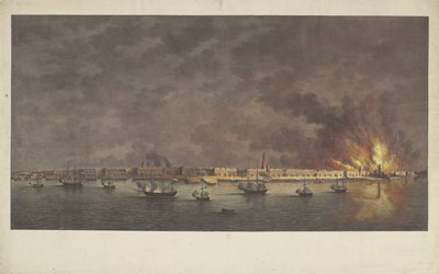 Bombardment of Antwerp, 1830 by Willem Hendrik Hoogkamer