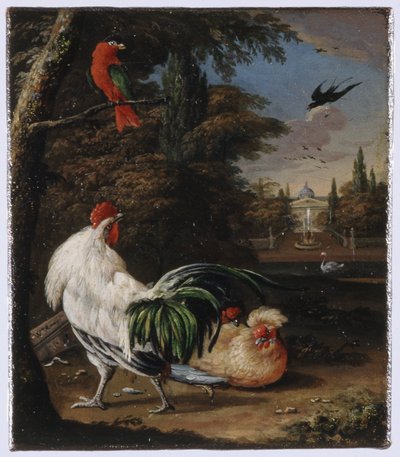 Birds in a Park by Willem Hendrik Wilhelmus van Royen