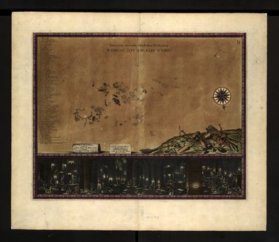 Map of the Wieliczka Salt Mines by Willem Hondius