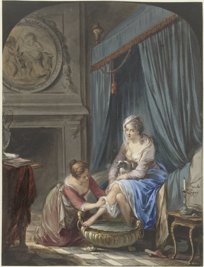 Toilet of a Young Woman by Willem Joseph Laquy