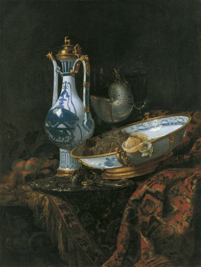 Still life with Nautilus Cup by Willem Kalf