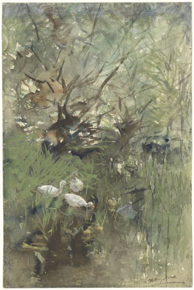 Ducks under Willows by Willem Maris