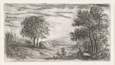 Hill Landscape by Willem Matthias Jan van Dielen