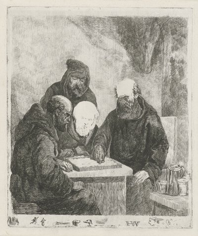Damming Monks by Willem Pieter Hoevenaar