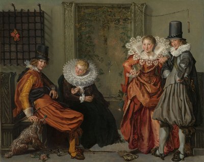 Elegant Couples Courting by Willem Pietersz Buytewech